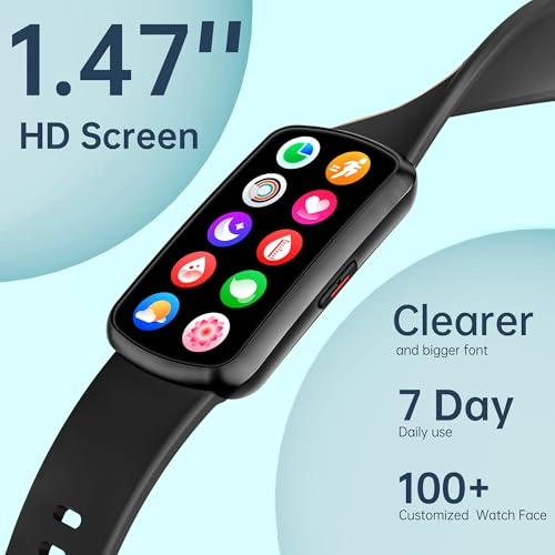 H95 - 1.47 Inches HD display 24/7 Heart Rate Blood Oxygen
