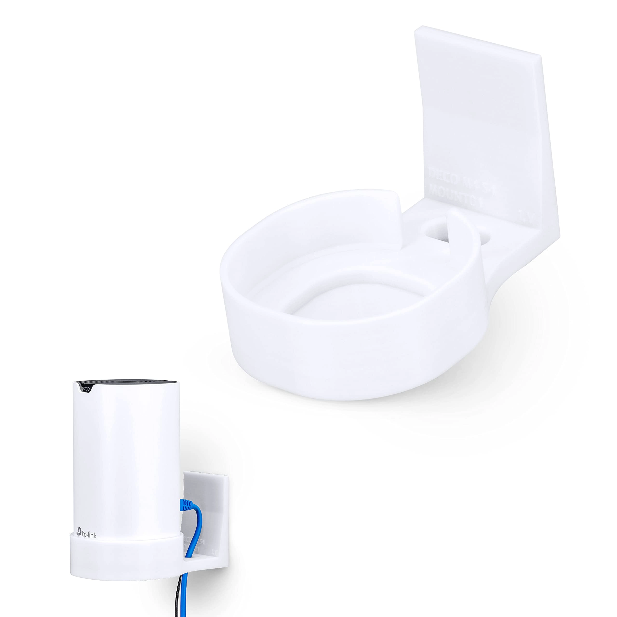 Brainwavz Adhesive Deco Wall Mount Holder - Single TP Link Deco M4 & S4