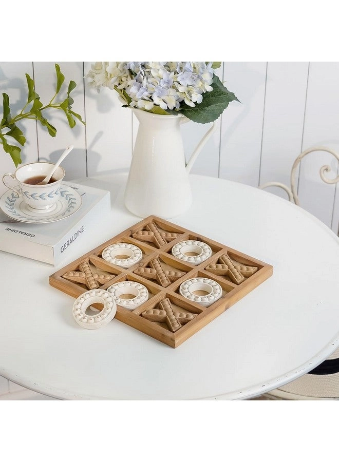 Tic Tac Toe - Cute Bear Decorative Wooden Travel