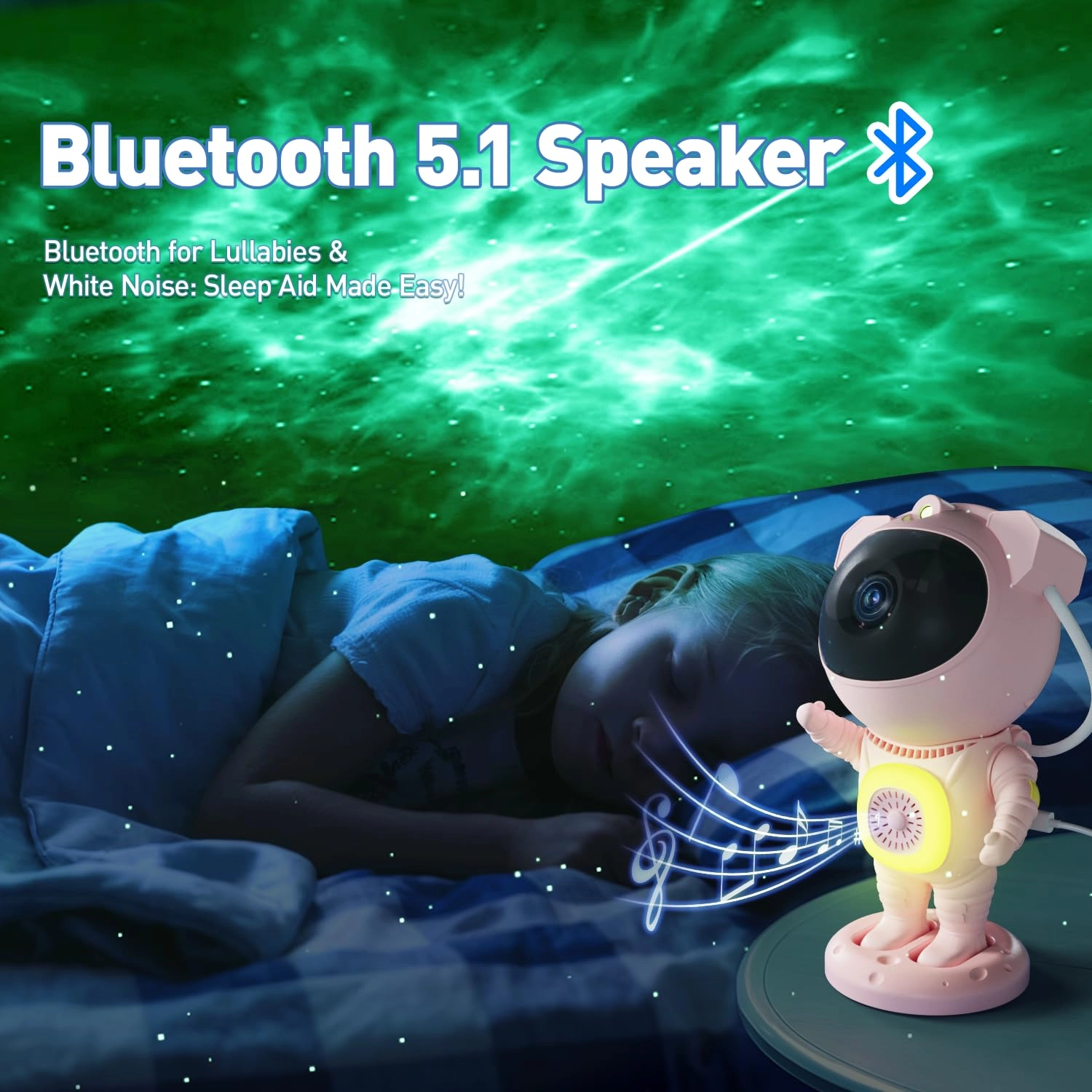 HJ-XKD08 - Astronaut 8-color Bluetooth Speaker
