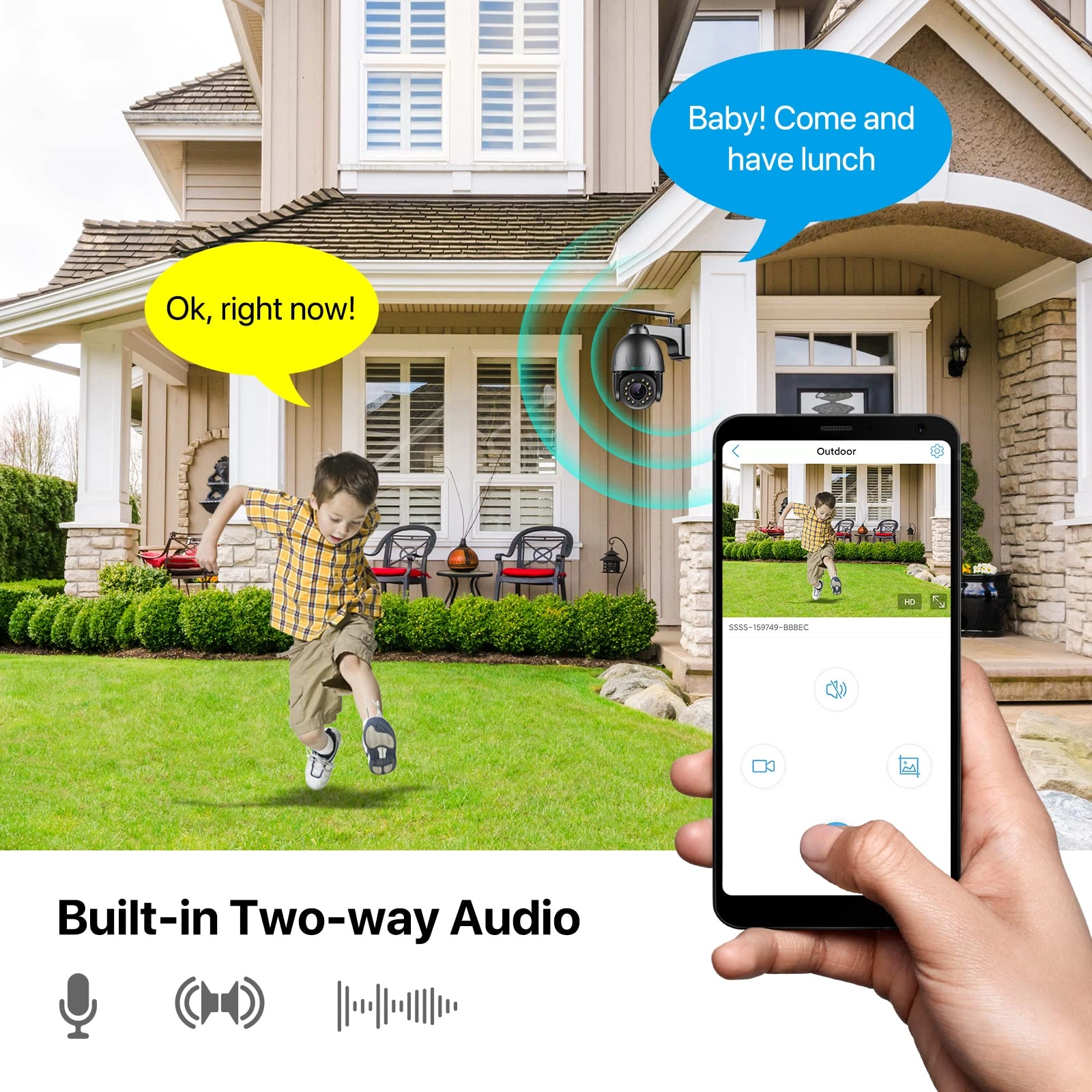 PTZ WiFi Security Camera 5MP