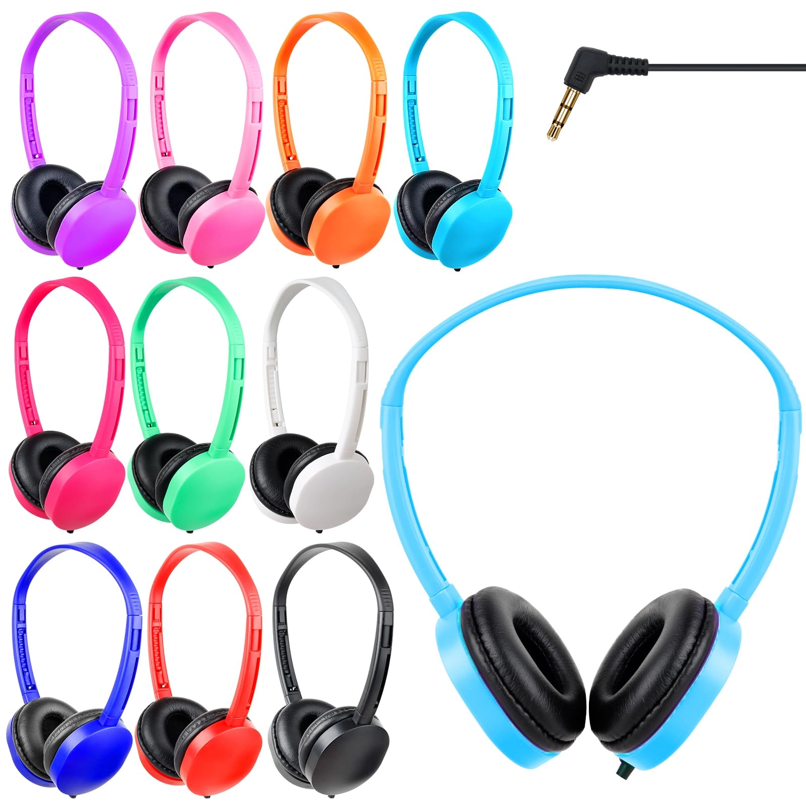 Classroom Kids Headphones Wired Headphone 20 Pack