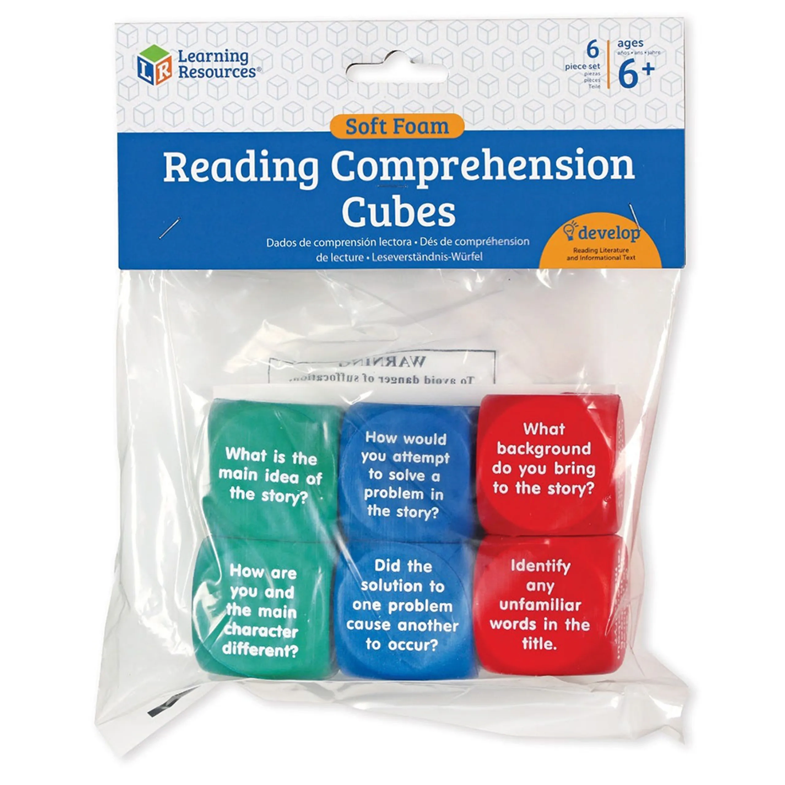 Reading Comprehension Cubes - 6 years & above