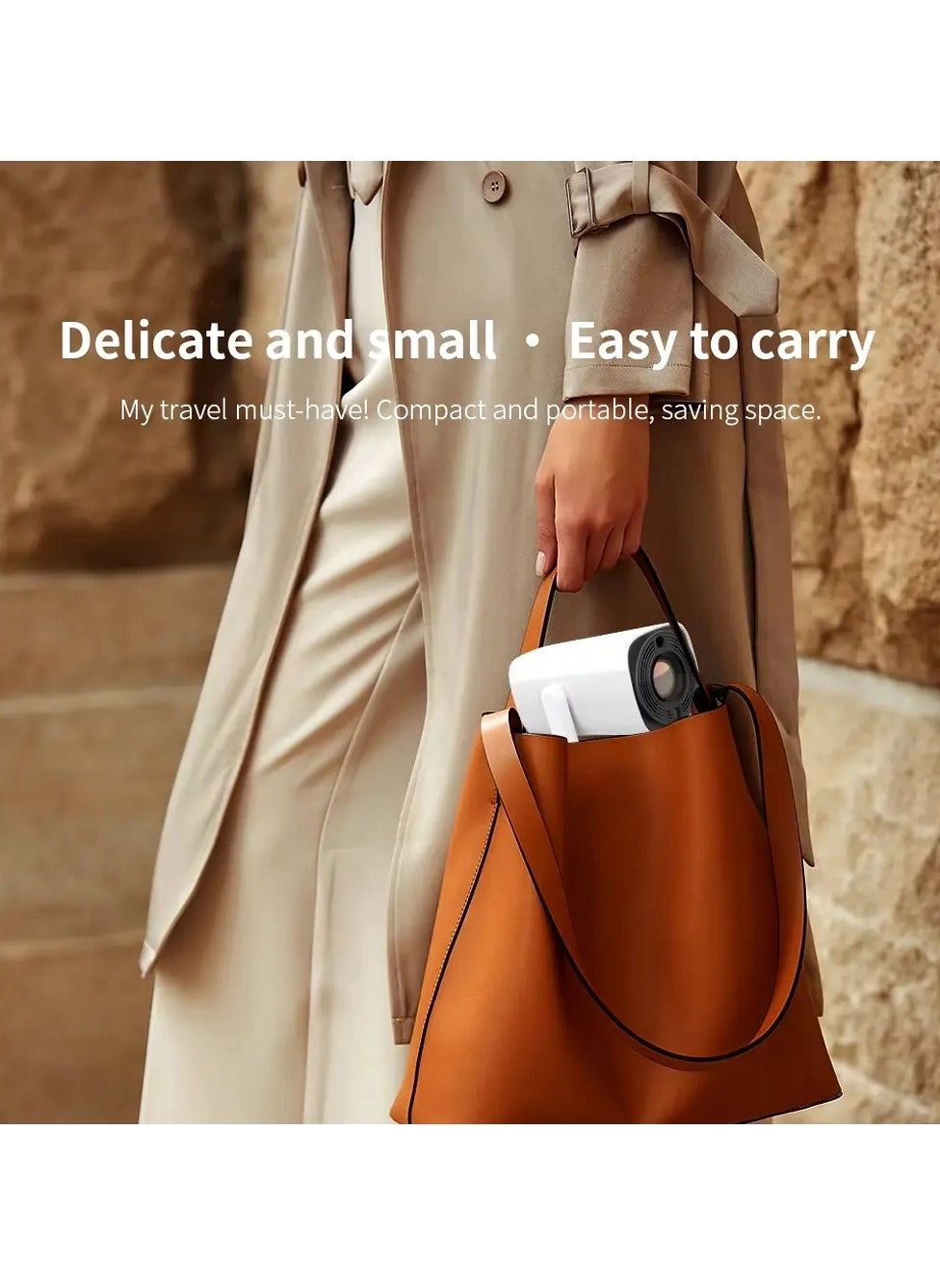 Pan Tilt Lamp Rechargable Projector 4k 5Ghz Wifi