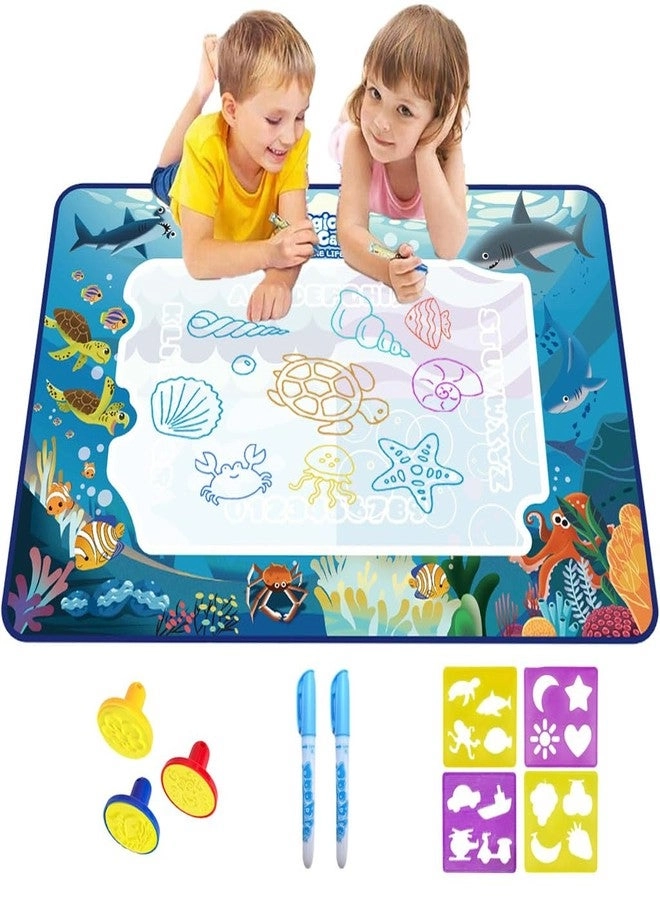PATPAT Magic Water Doodle Mat - 60 x 40 cm Deep-Sea Animals