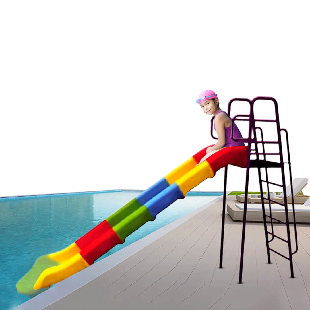 Kids Palm Outdoor Straight Slide - 2+ Multi Colour