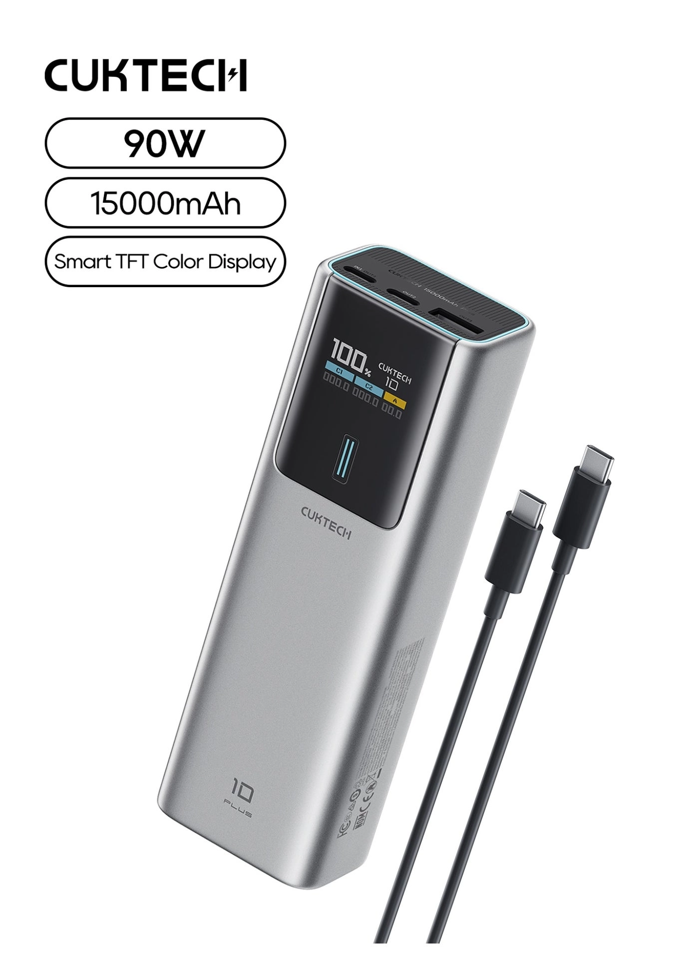 CUKTECH 10 Plus - 15000mAh 90W Fast Charging