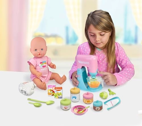 What shall we eat today? - 42 cm Baby Doll two electronic toys Ages 3+