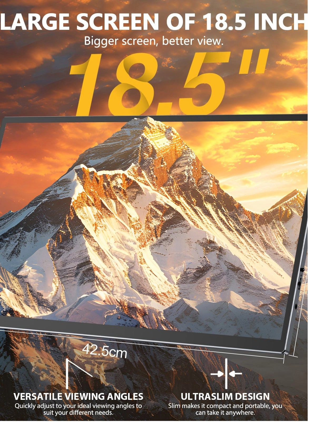 185T07 - 18.5 Inches 1920 x 1080 Pixels