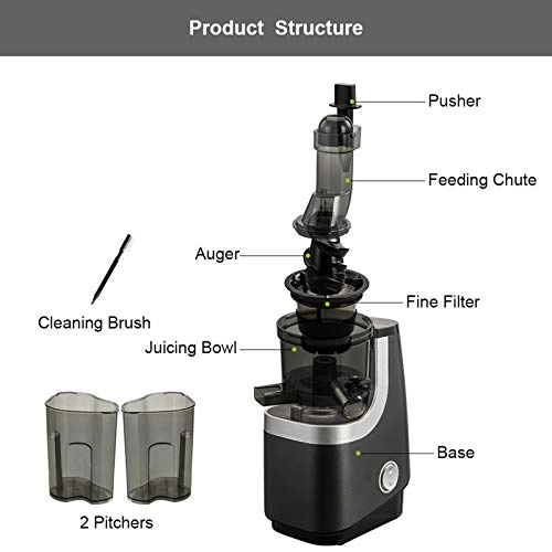 Slow Masticating Juicer - 200 watts 0.5L-1L