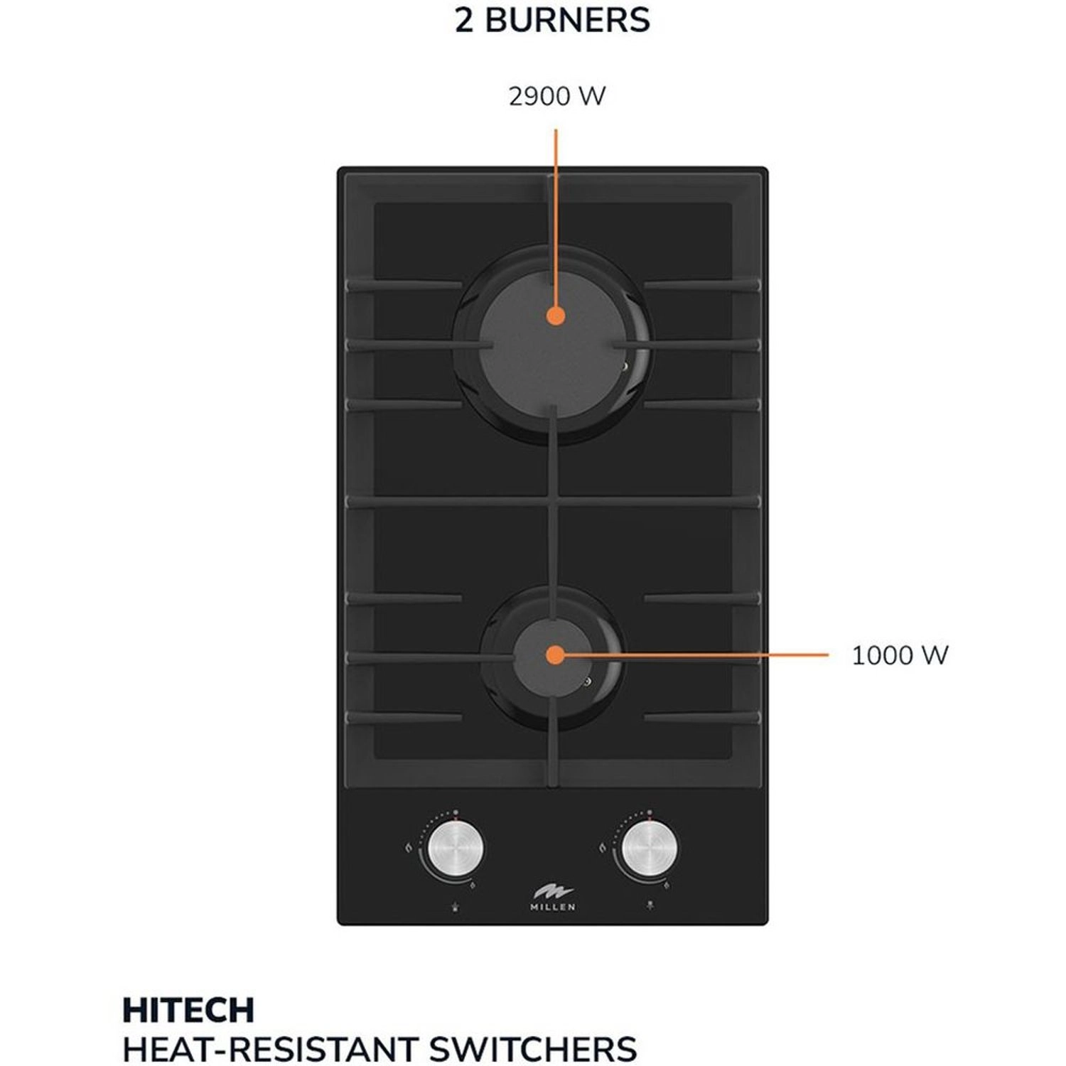 MGHG3001BL Gas hob