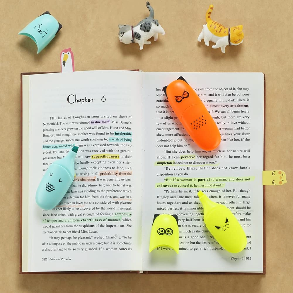 Mini Highlighter Pen - Multicolored Chisel
