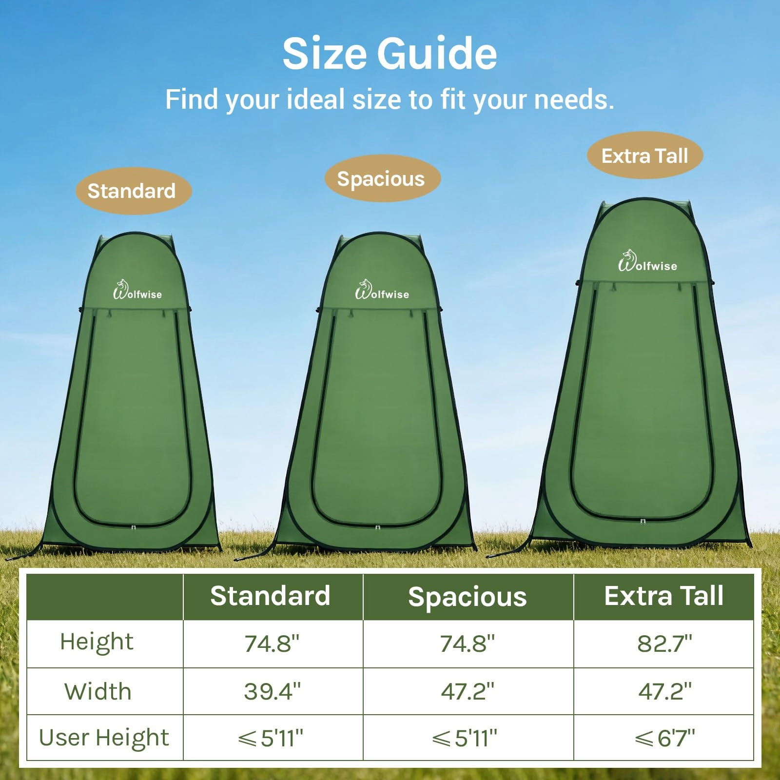 LP250168 - 6'3" H 39.4" W Green