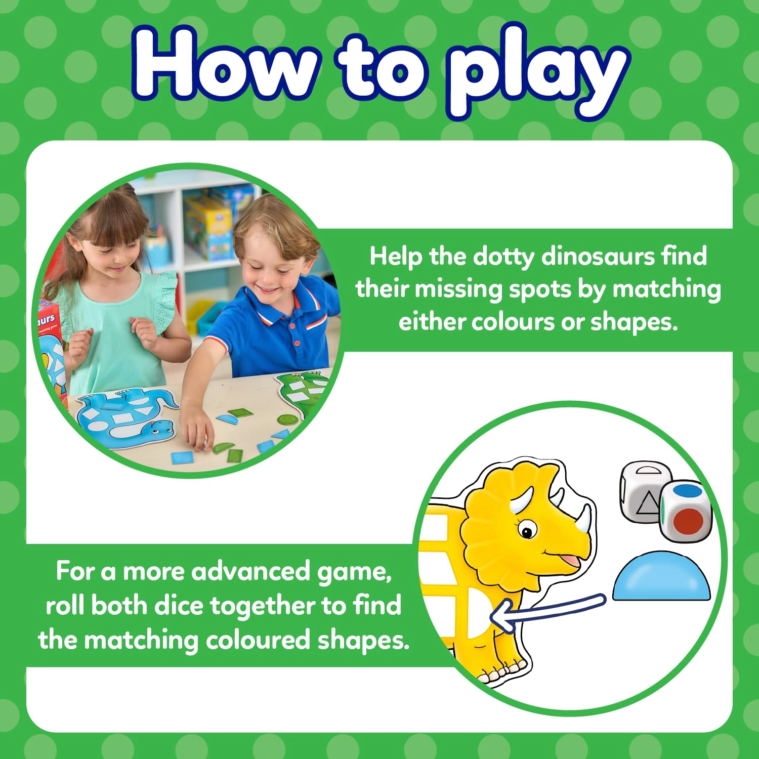 Dotty Dinosaurs - 3 years to 6 years 54 pieces