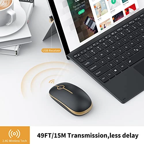 Silent Wireless Mouse - USB
