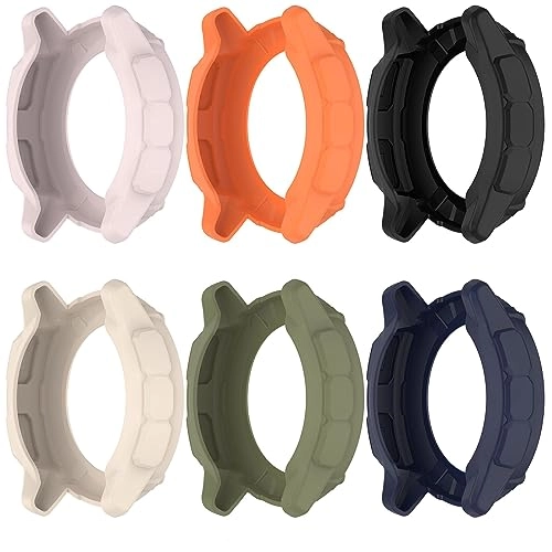 Bumper Case for Garmin Instinct 2X Solar 50mm - Shockproof Green+Blue TPU 2-Pack