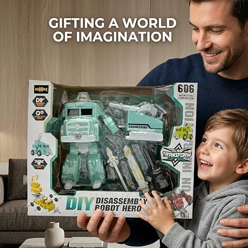 606 Diy Disassembly Robot Hero - 2-in-1 Teal