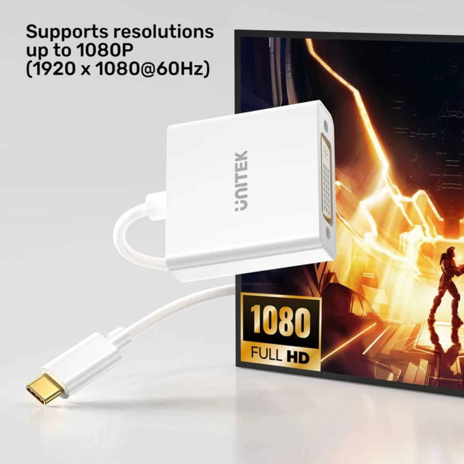 USB-C To DVI Adapter - USB-C 1080p@60Hz