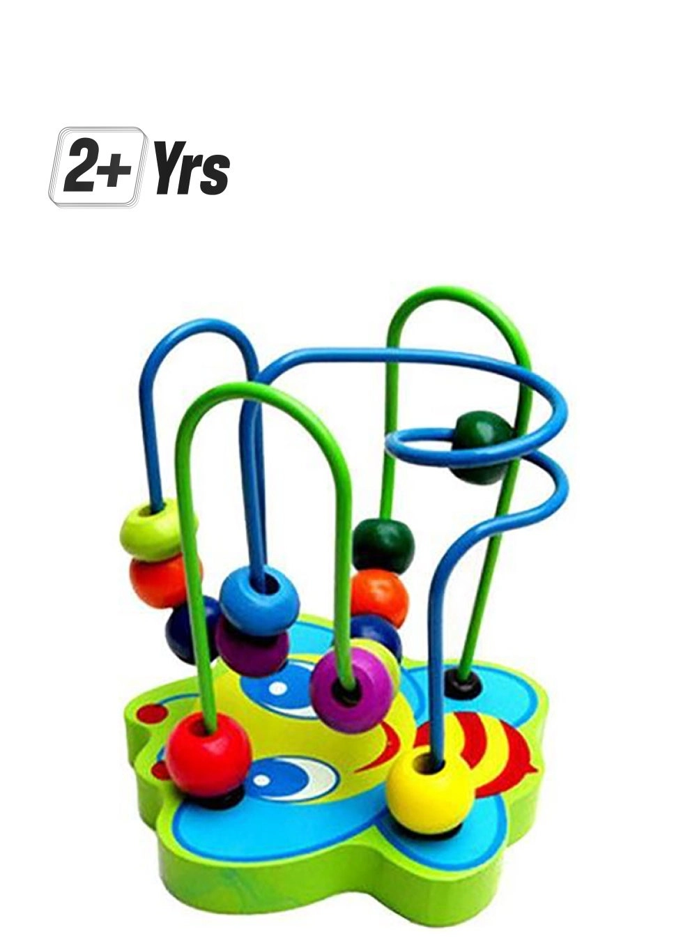 Wooden Bead Maze Roller Coaster Game - 3+ Years