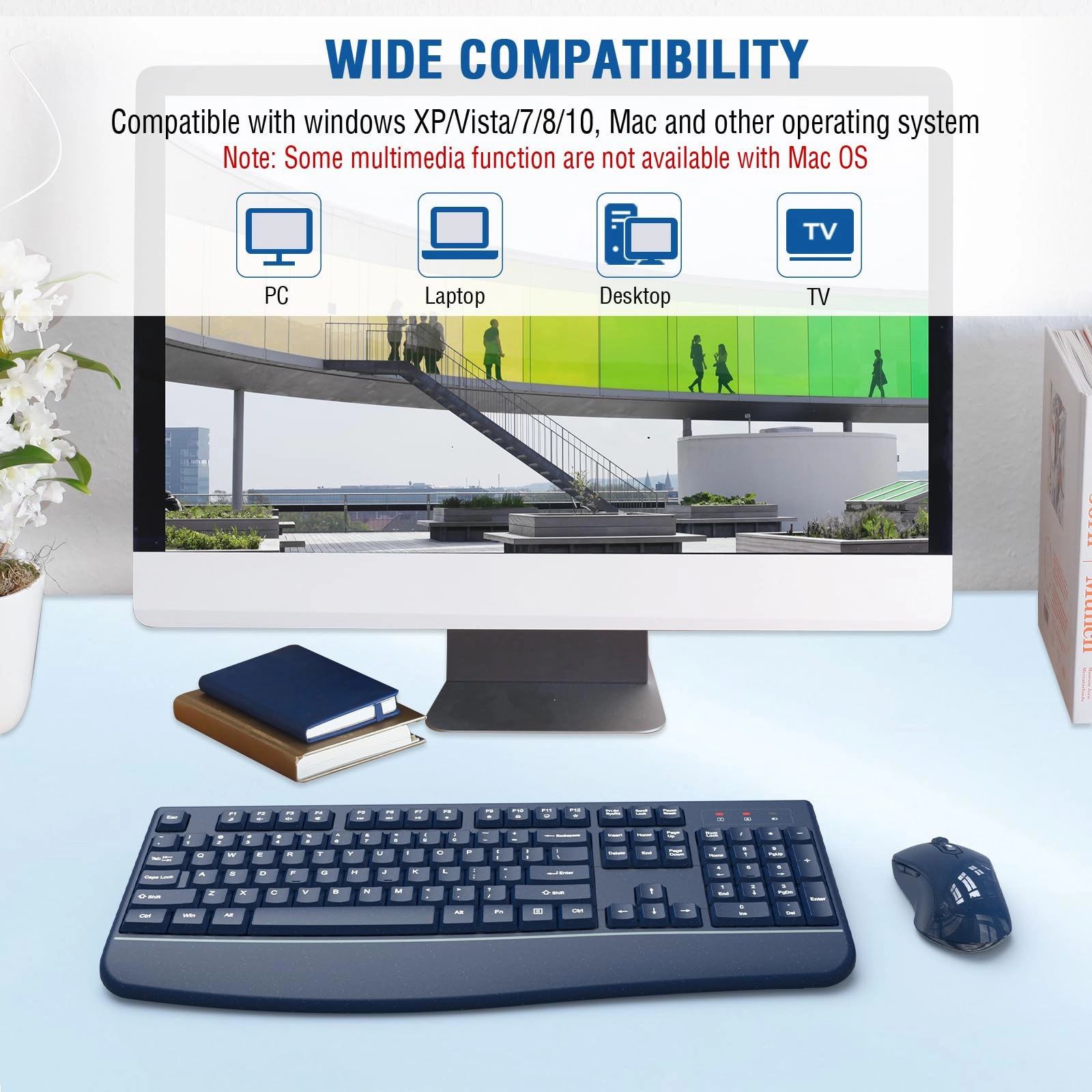 Keyboard and Mouse Combo - QWERTY Wireless