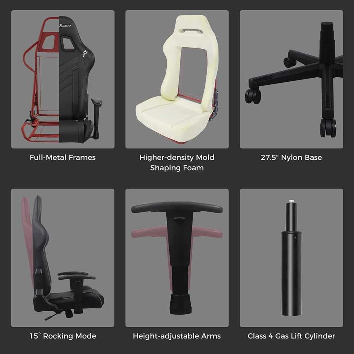 P132 Prince - Gaming Chair Premium PU-leather