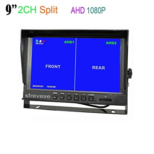 DVR Monitor - 9inch IPS 4Pin + Reversing Backup Camera - 1080P Night vision