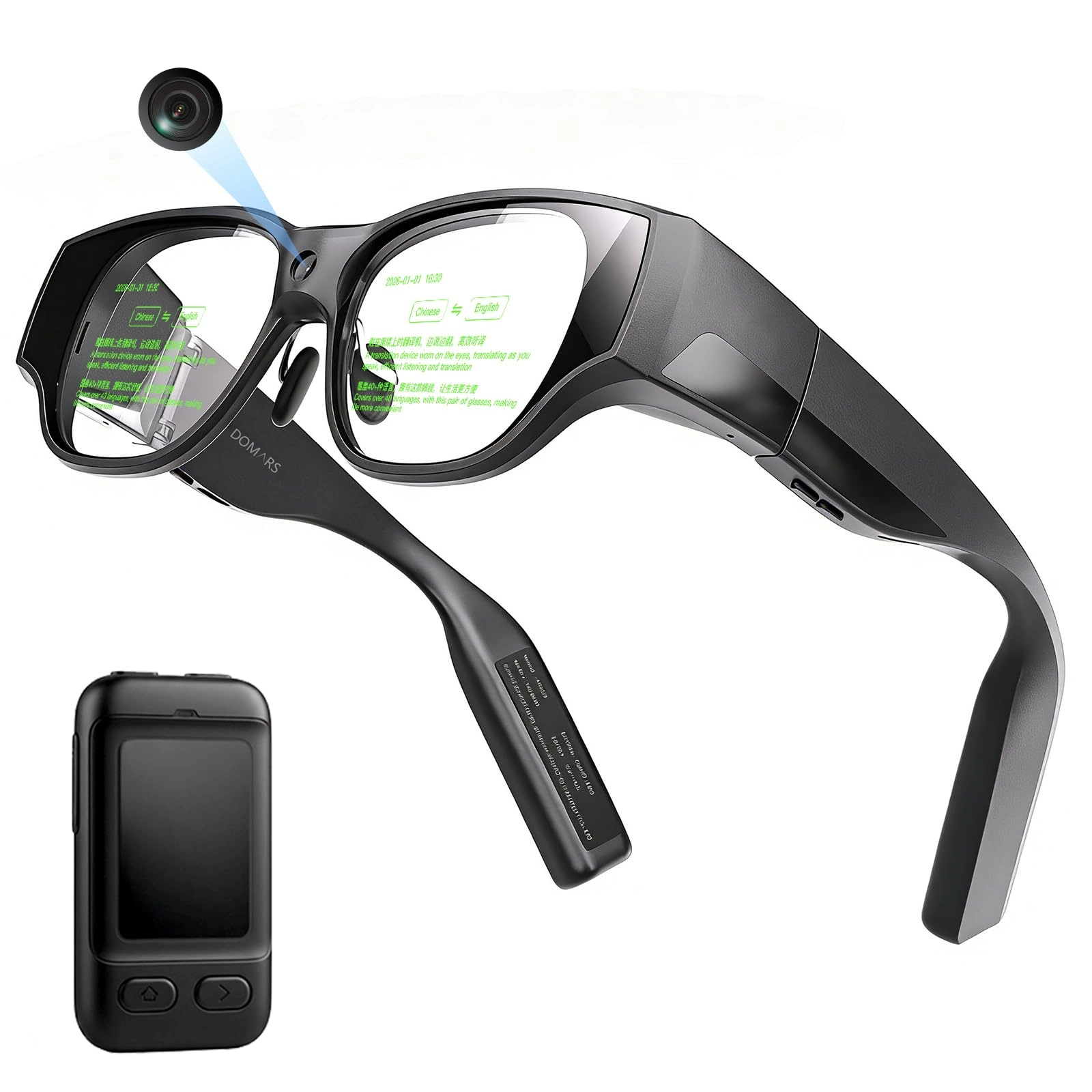 Smart Glasses - 30° FOV 1500 nits AI real-time translation