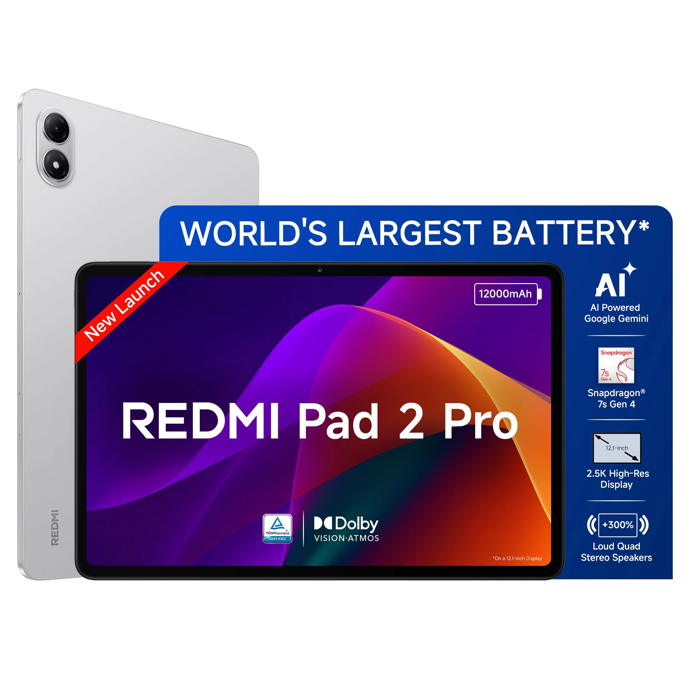 DBG Technology (India) Pvt Ltd , PLOT NO-2, BAWAL, SECTOR-8, Rewari, Haryana, 123501., Xiaomi Redmi Pad 2 Pro - 128GB 12.1"
