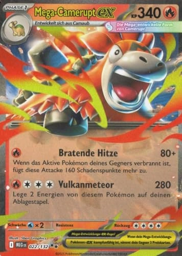 MEG Mega Camerupt EX 022 - German