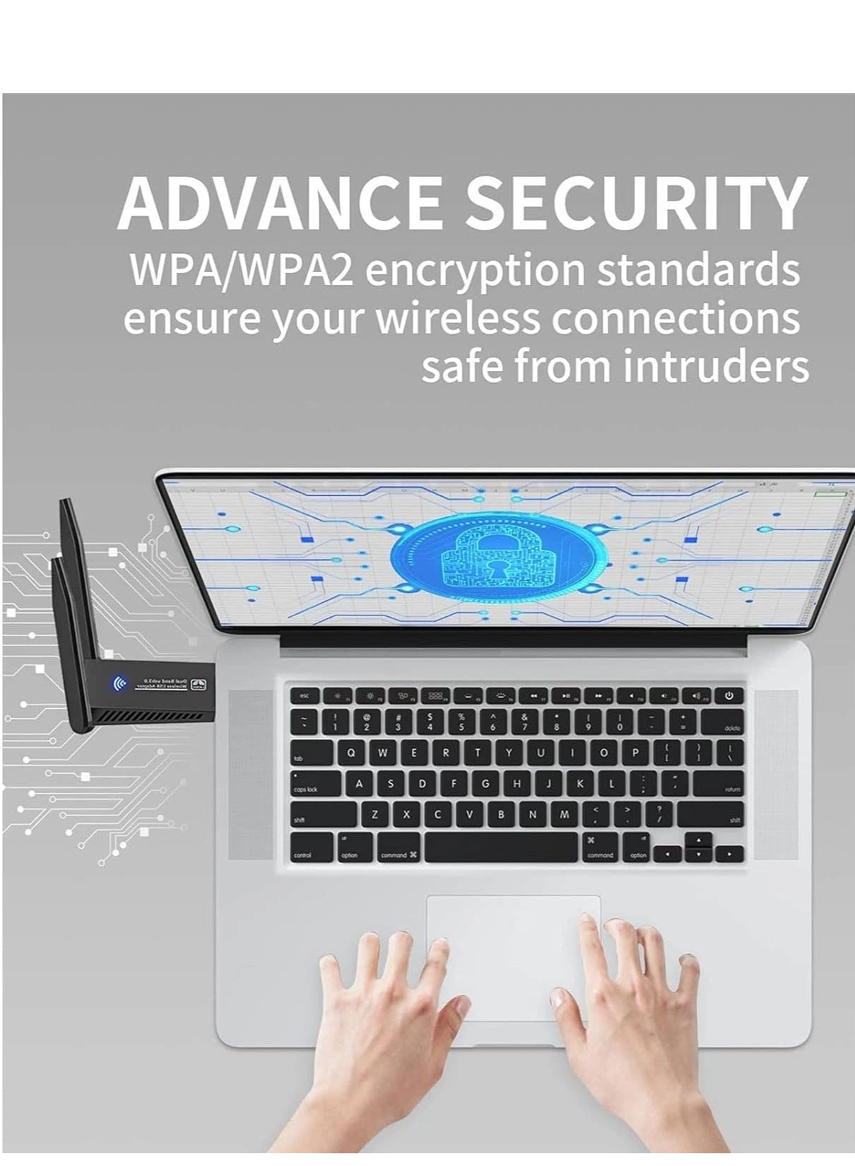 Wireless USB WiFi Adapter - Dual Band 2.4/5Ghz USB 3.0 Wireless