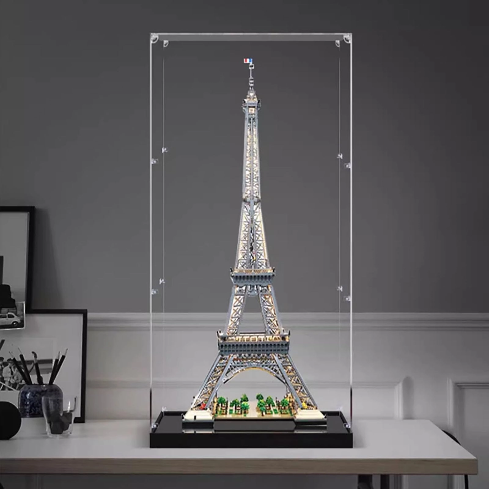 Display Case for Lego 10307 Eiffel Tower - 59.94 x 59.94 x 154.94 cm 3mm