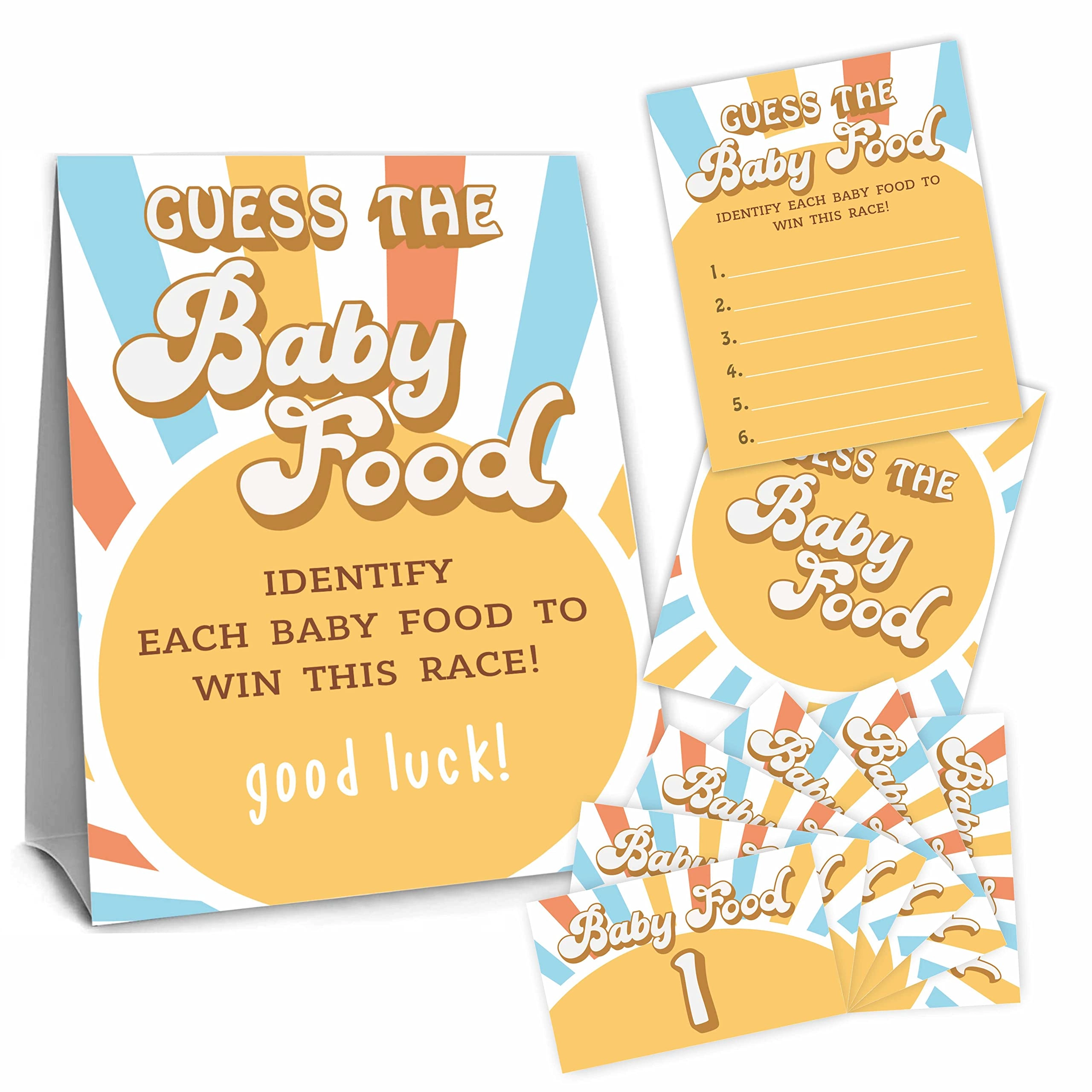 YKYENR Guess The Baby Food Party Game - 27 piece(s)