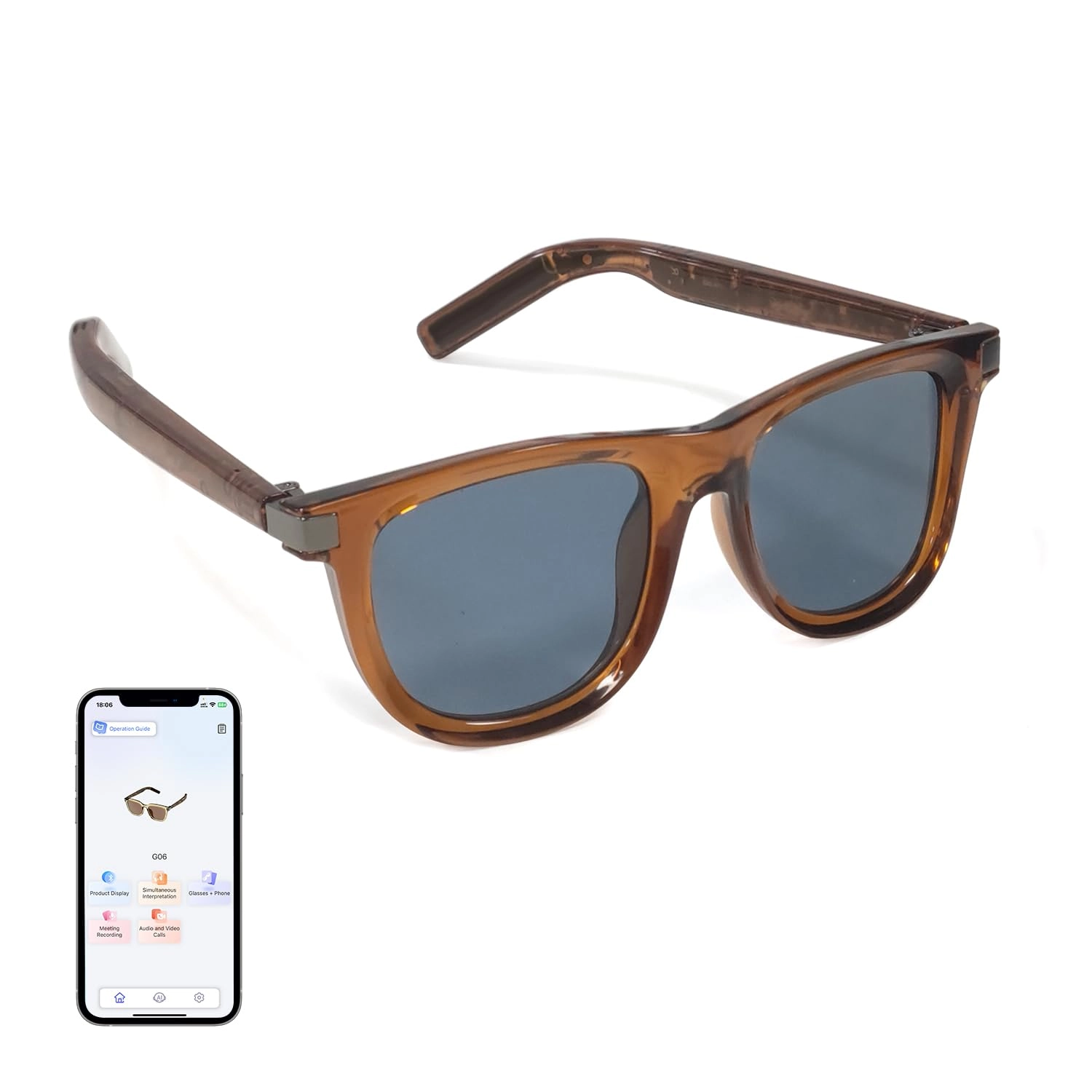 G06 Smart Glasses - Polarized Bluetooth 5.3