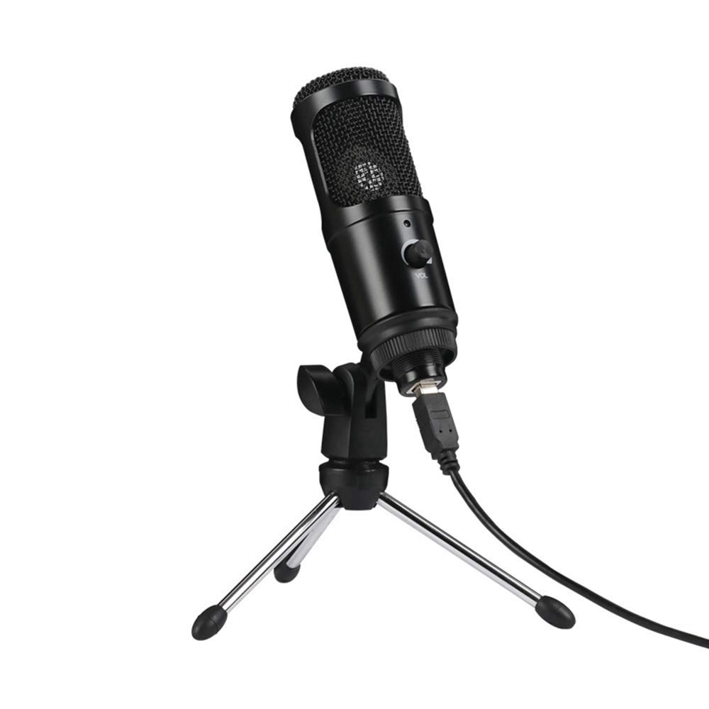 QULONG Plug-and-Play Condenser Dynamic USB Microphone