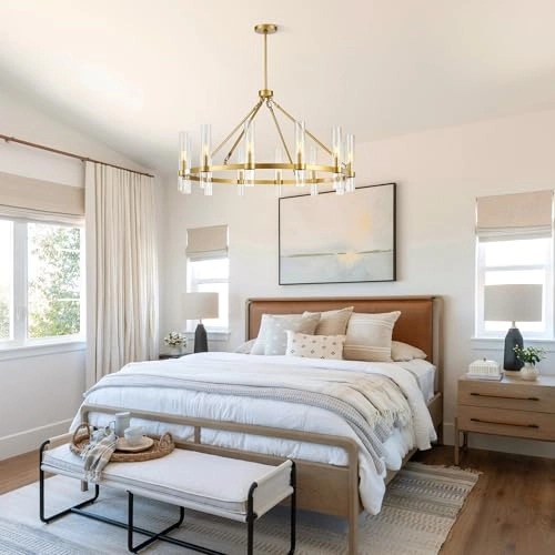 12-Light Chandelier - 3000K Dimmable