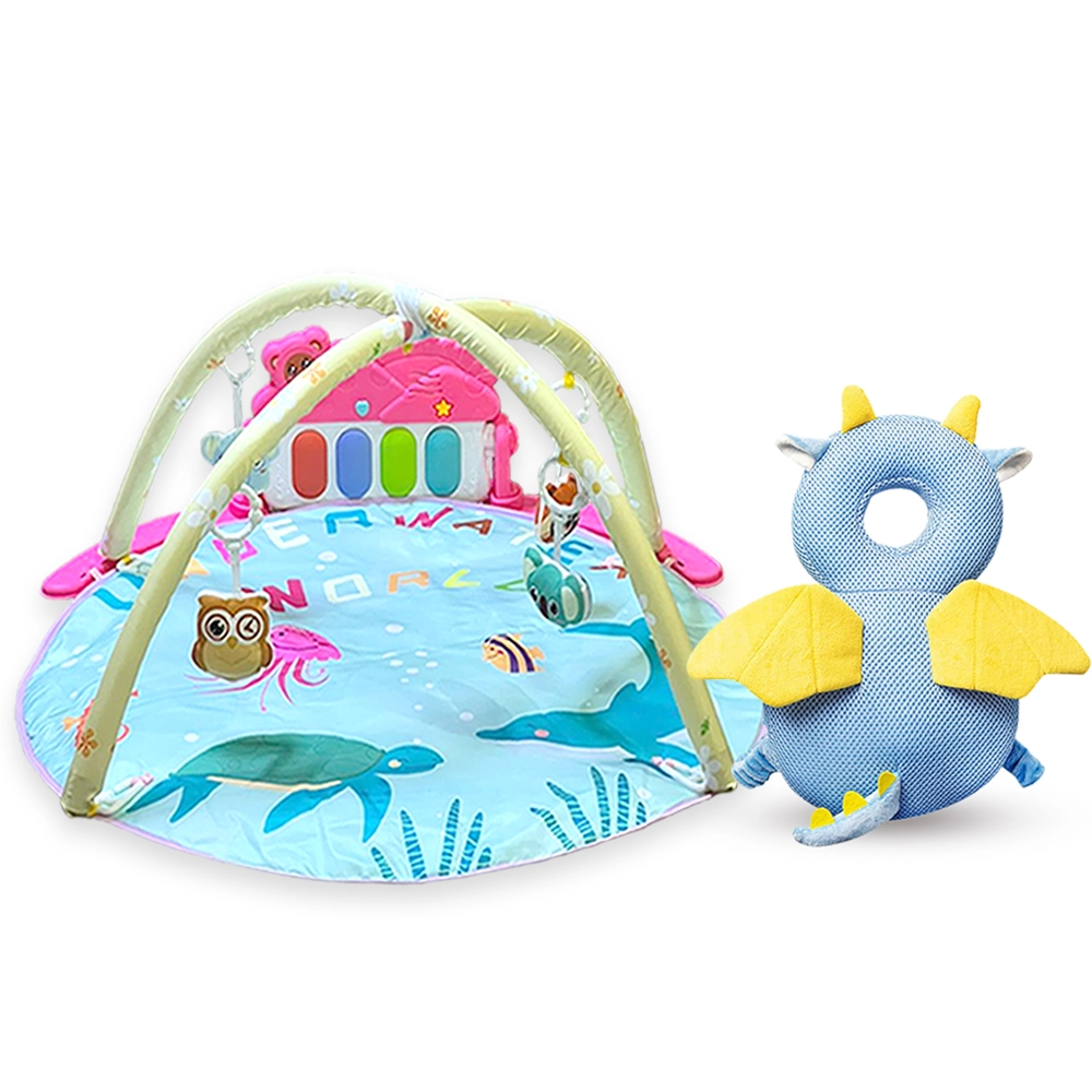 Baby Activity Playmat & Head Support Pillow Set - Suitable for 0 to 12 months