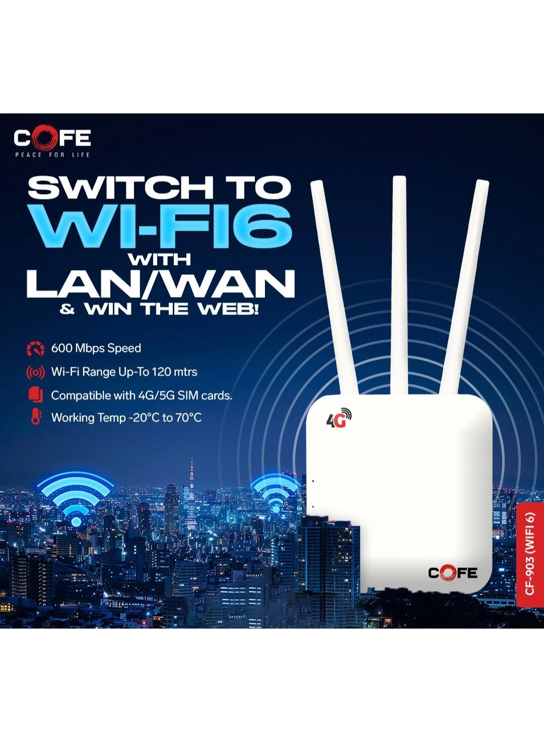 CF-903 - 4G WiFi-6 300 Mbps