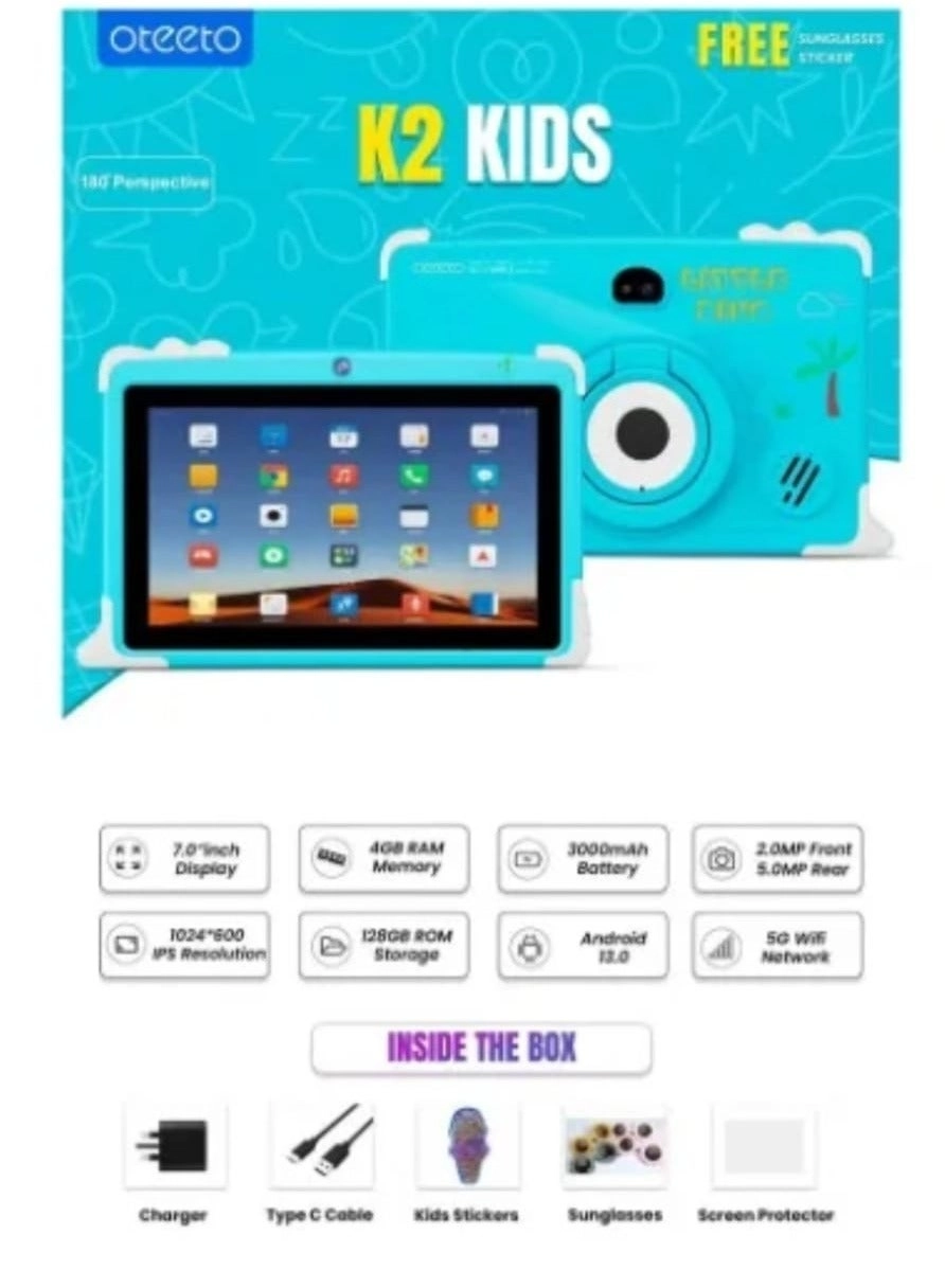 K2 Tablet - 4GB 7 Inch 128GB