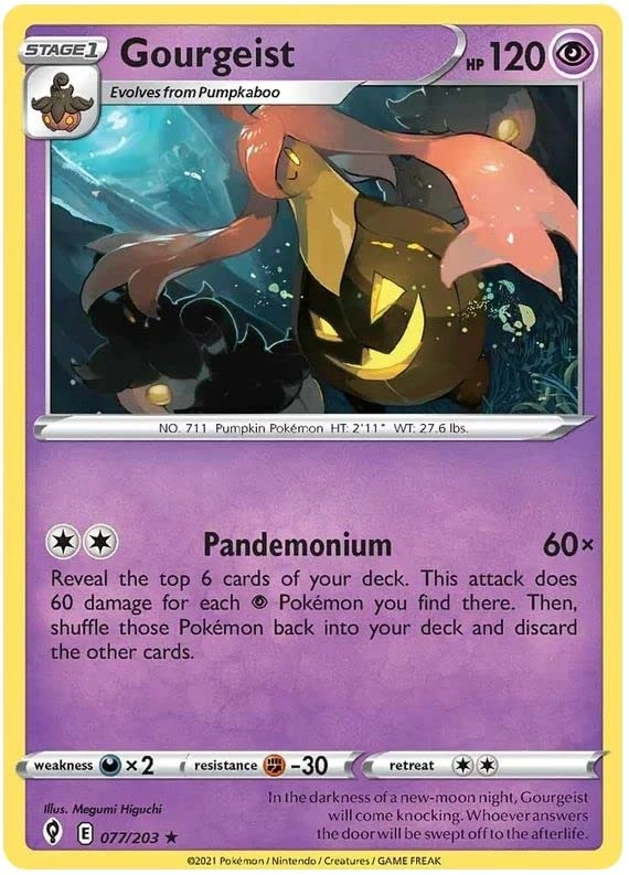 Pokémon Pokemon Gourgeist 077/203 - English
