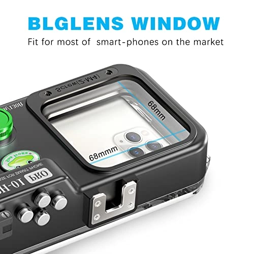 Waterproof Phone Housing - 40m/132ft IPX8 Wide-Angle Lens