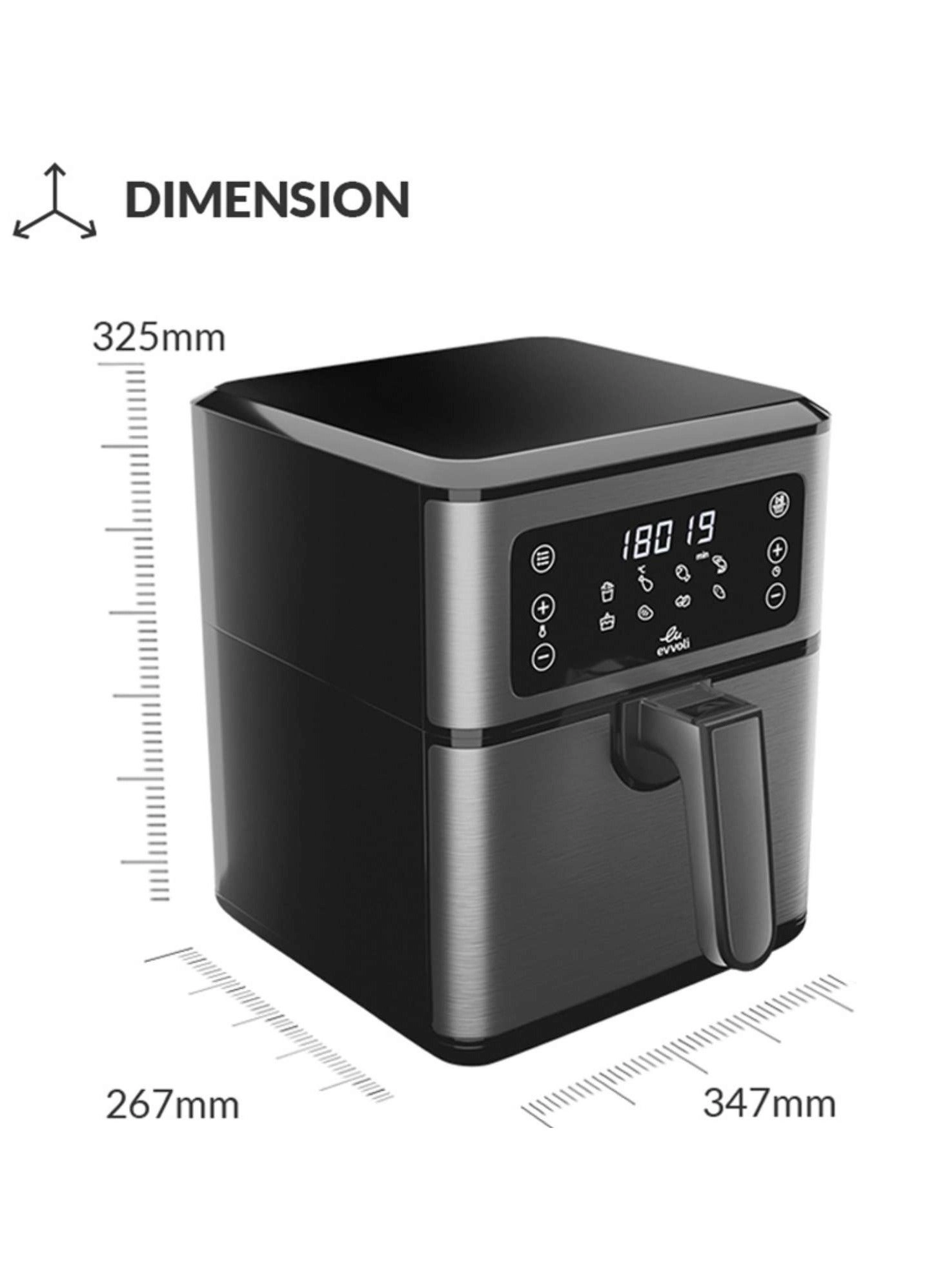 Air Fryer EVKA-AF5508D + Food Processor EVKA-FP20B