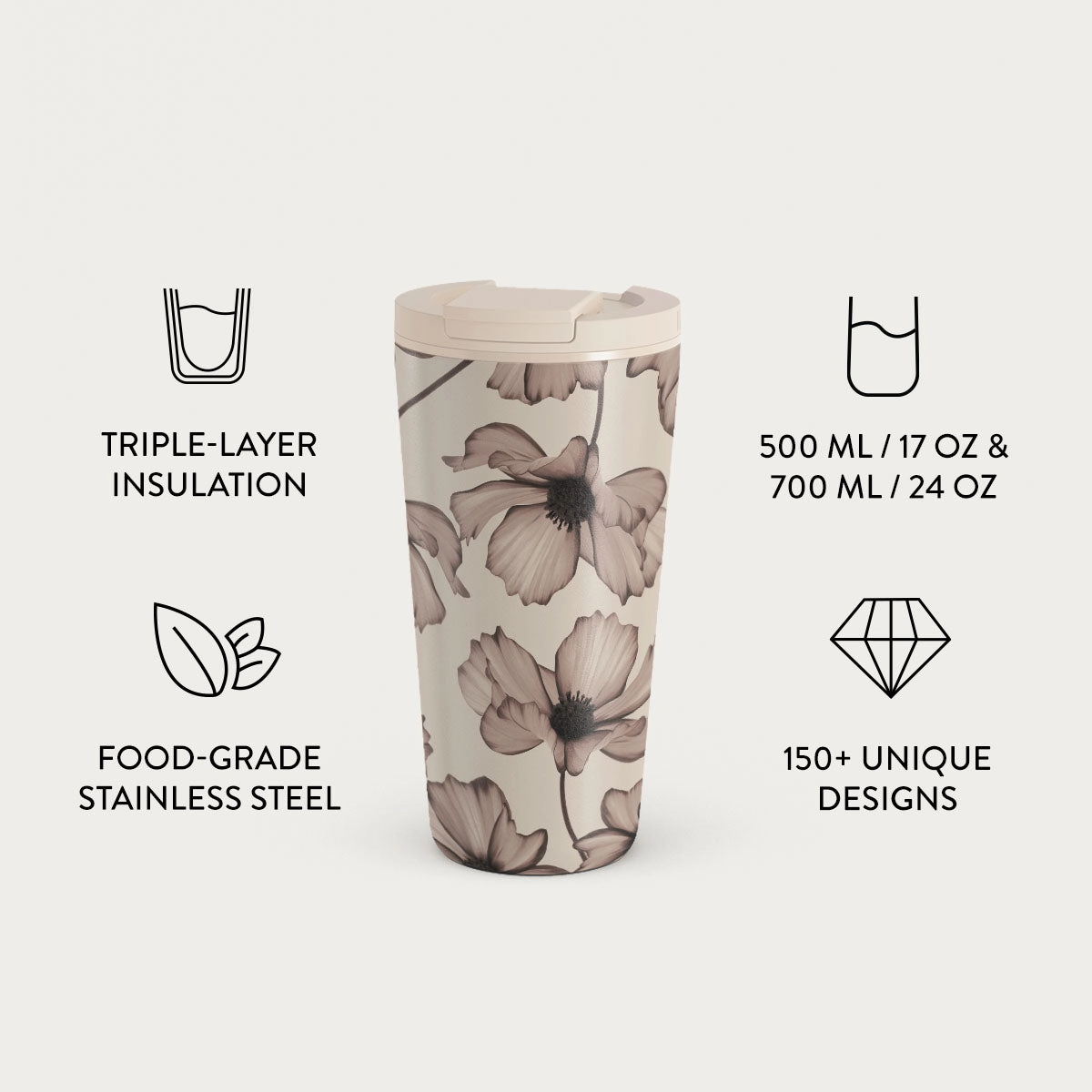 Stainless Steel Celestial Travel Mug - 700ml