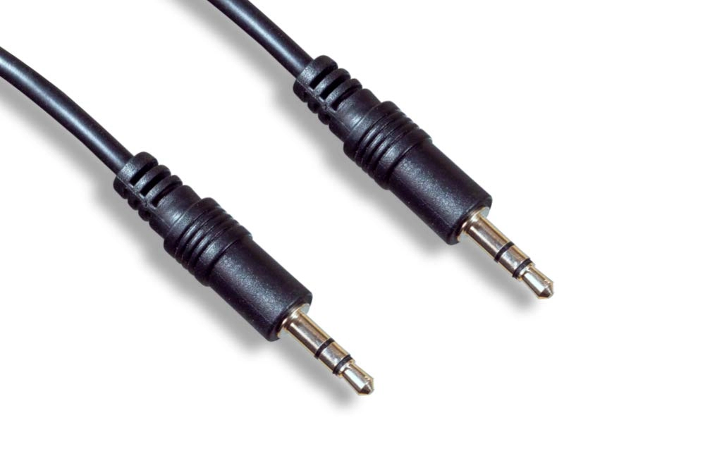 Cablelera 3.5mm Stereo - M/1' 28AWG Black
