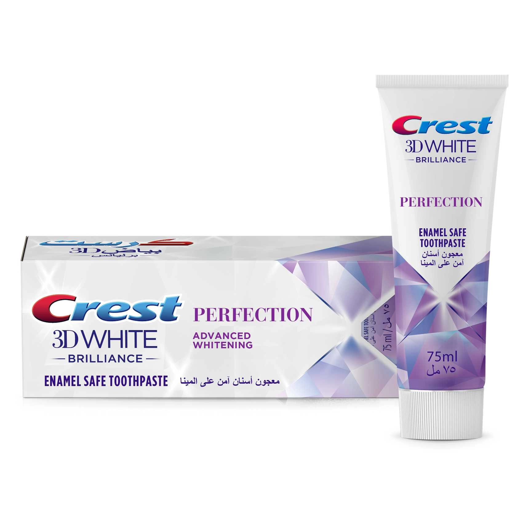 Crest 3D White Brilliance Perfection Toothpaste 3 to 6 years 75ml