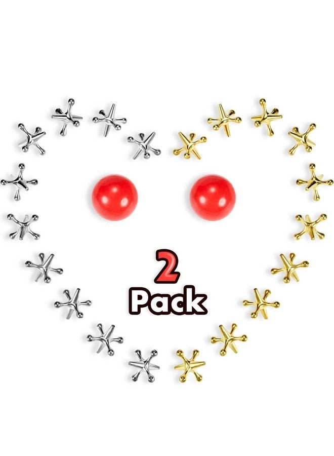 Gejoy Metal Jacks Game - 20 Pieces Bundle