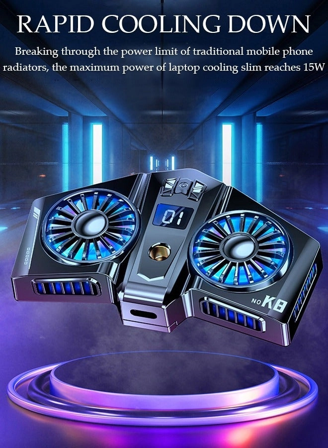 Phone Cooling Fan - Semiconductor Cooling RGB Lights