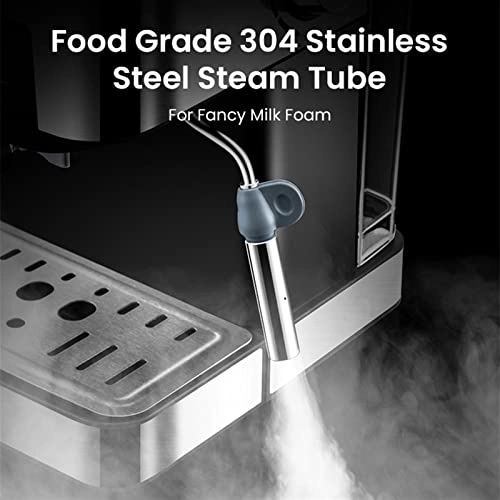 Specialty Coffee Maker - 5-10 cups Built-in Water Reservoir Fold-Away Frother