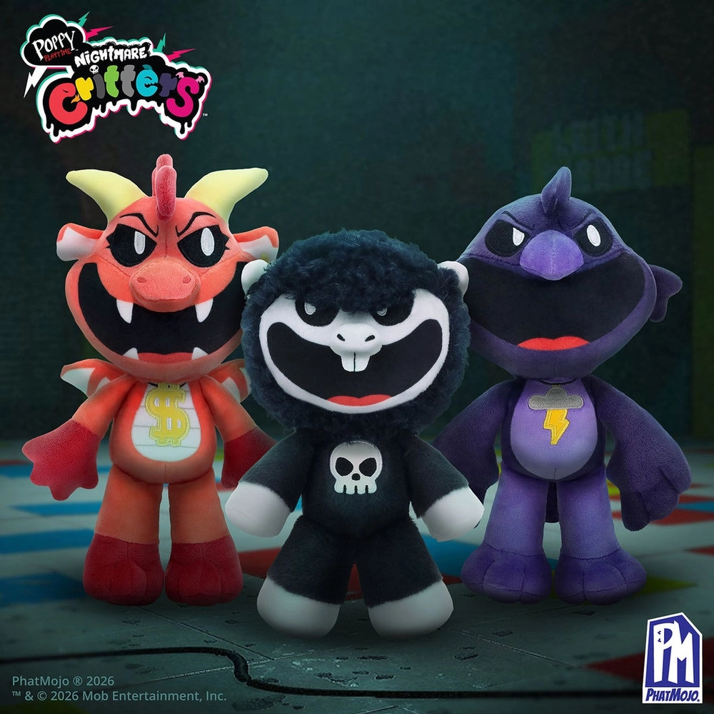 PHATMOJO Poppy Playtime Seties 4 Nightmare Critters - 20.32 cm Collectible Plush