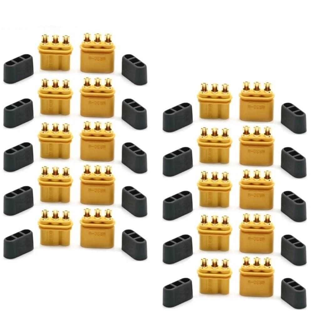 Male Female Connector - 10 Pairs Compatible with Lipo Battery MR30