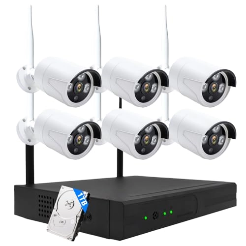 3MP Wireless Security Camera System - 4 Cameras 10 Channels
